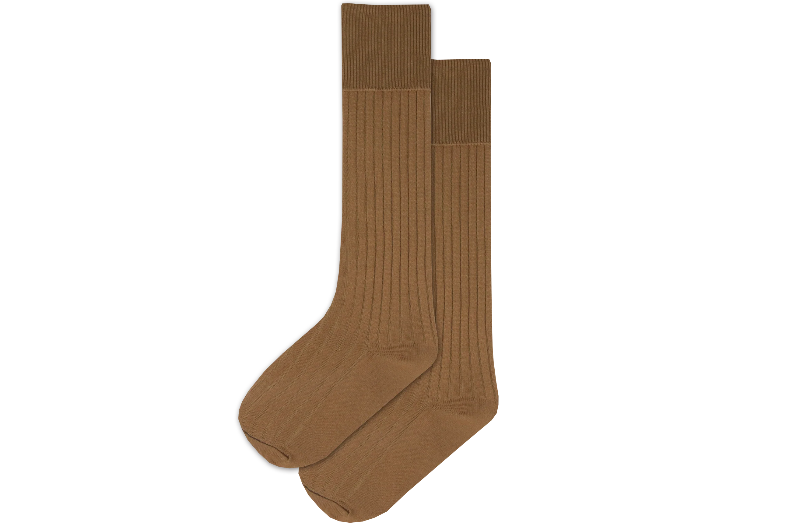 Boys 3/4 Plain Long Socks - Khaki