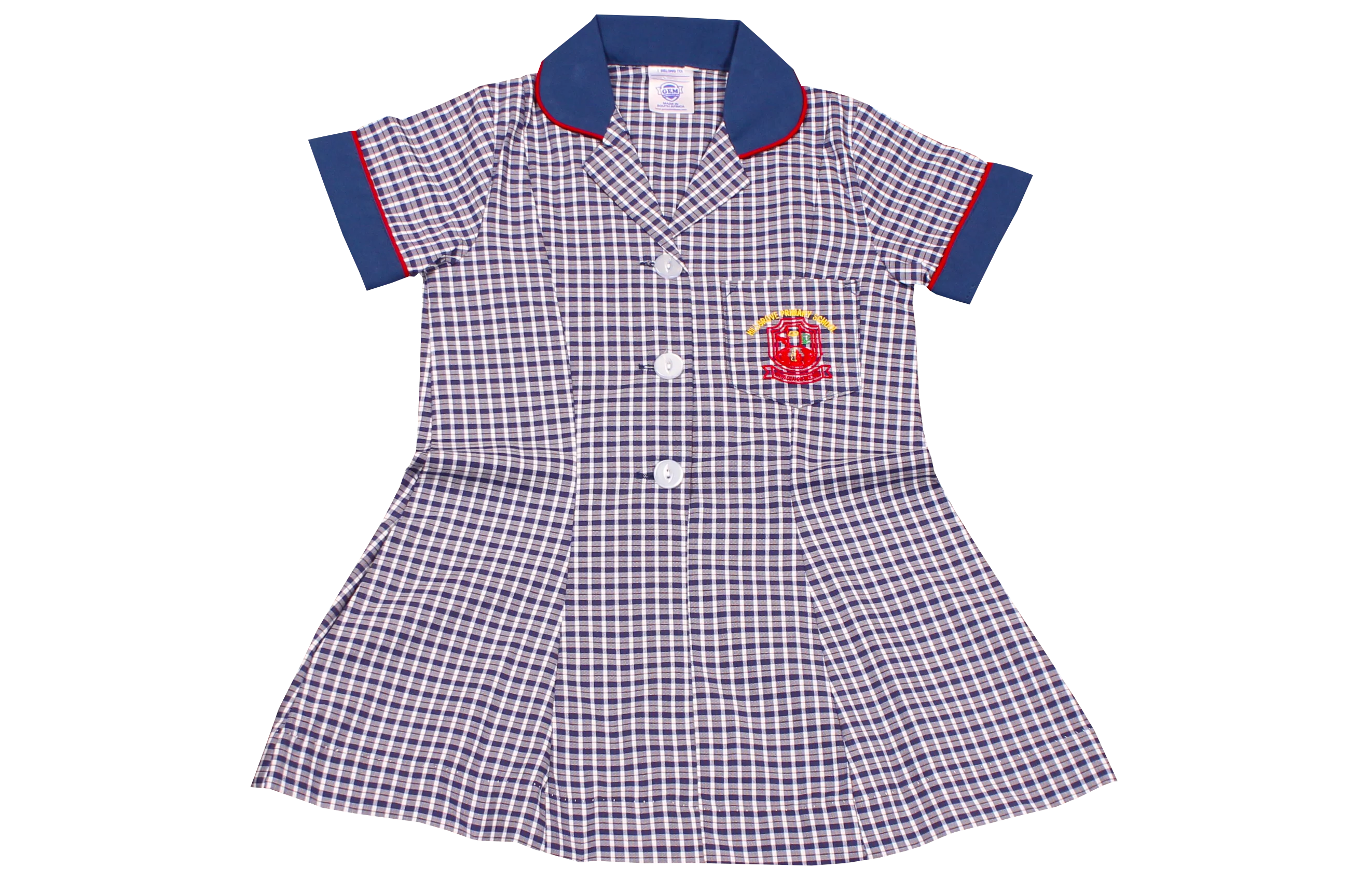 Check Emb Dress - Hillgrove