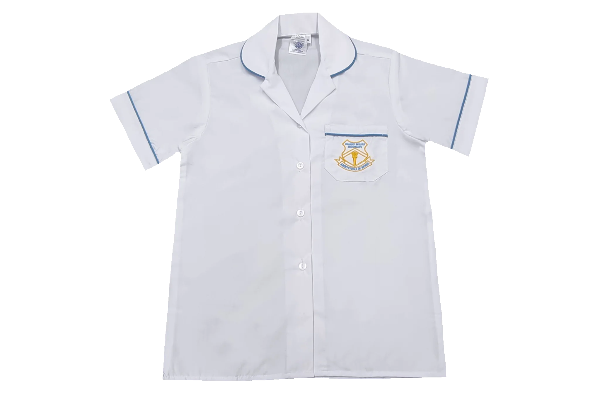 Shortsleeve Peterpan Blouse Emb - Sparks Estate