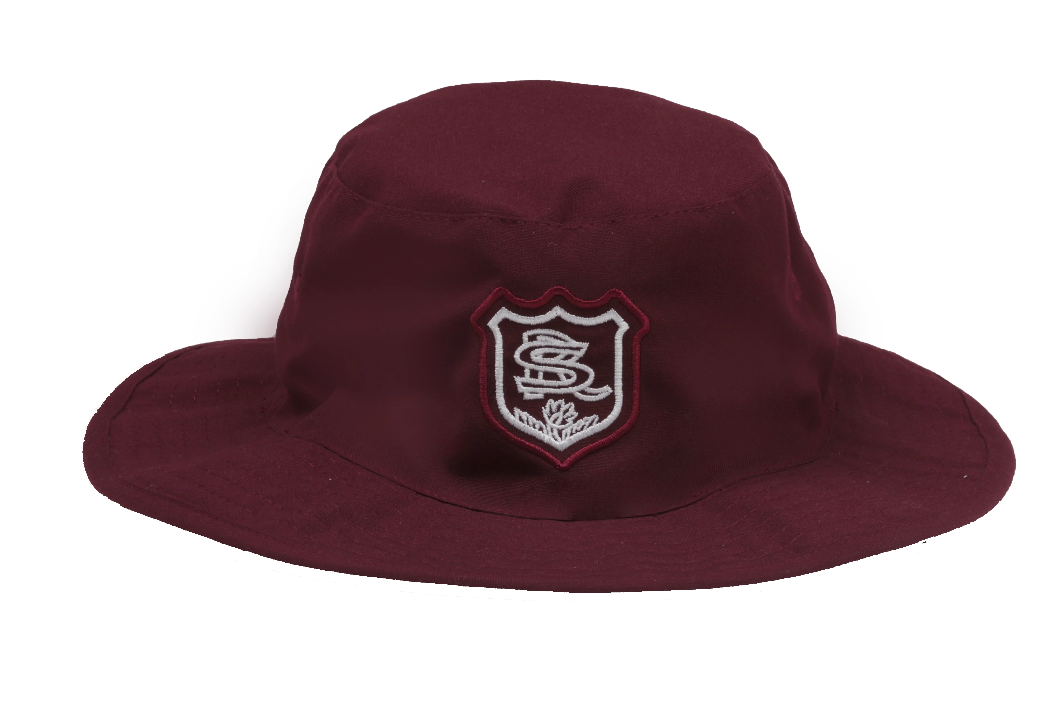 Floppy Hat Maroon Emb - Rosehill Girls
