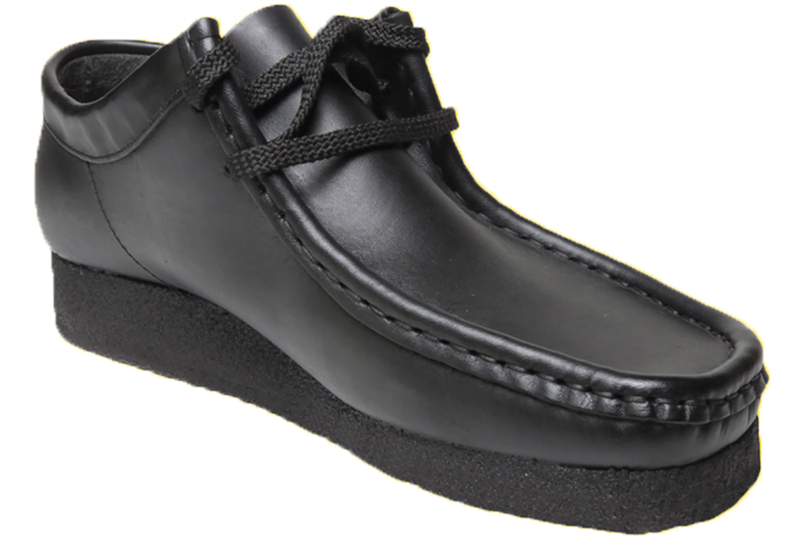 Grasshoppers Lace Up School Shoes - Black
