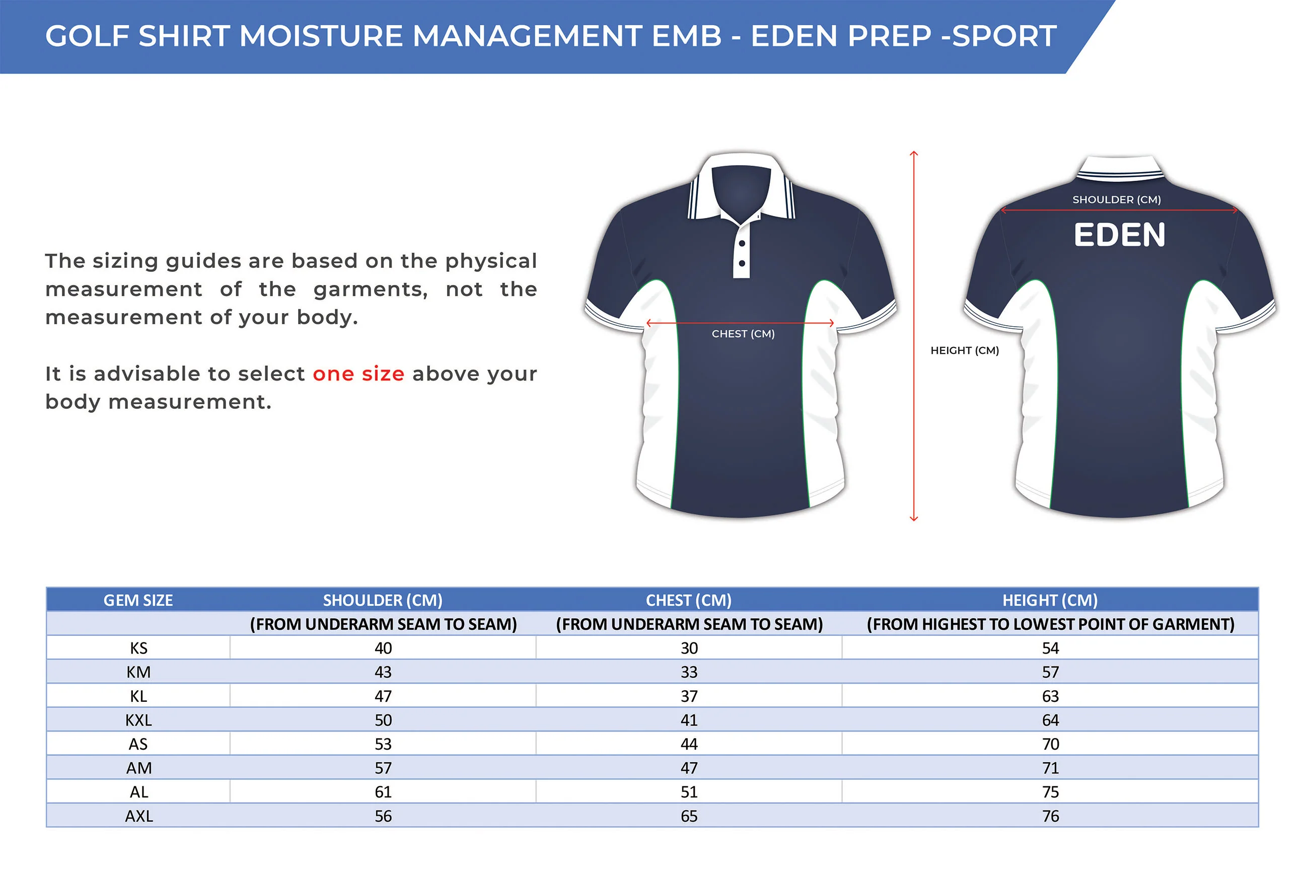 Golf Shirt Moisture Management Emb - Eden Prep - Sport - Image 2