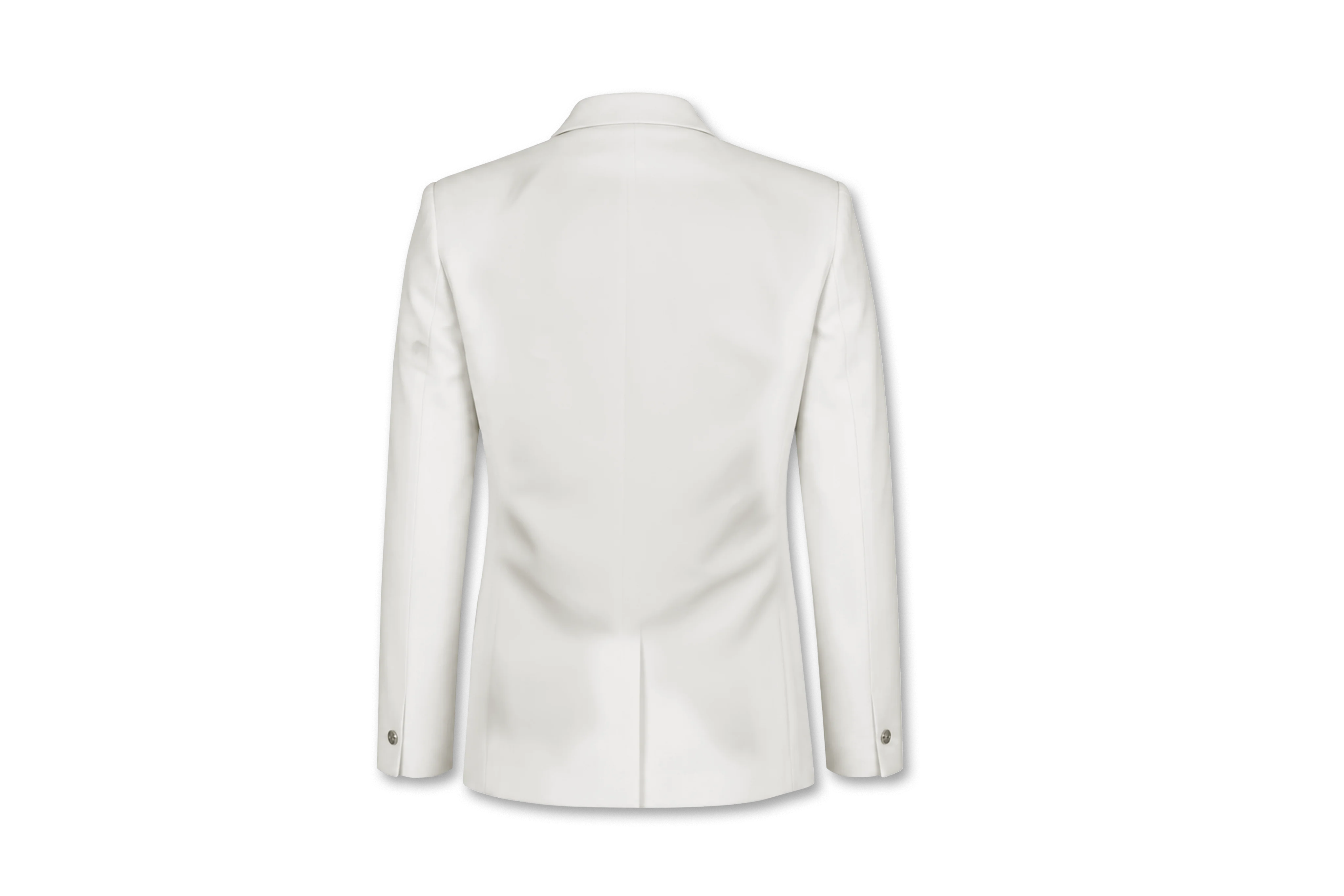 Gents Plain Blazer - Cream (Fitted Top Pocket) - Image 2