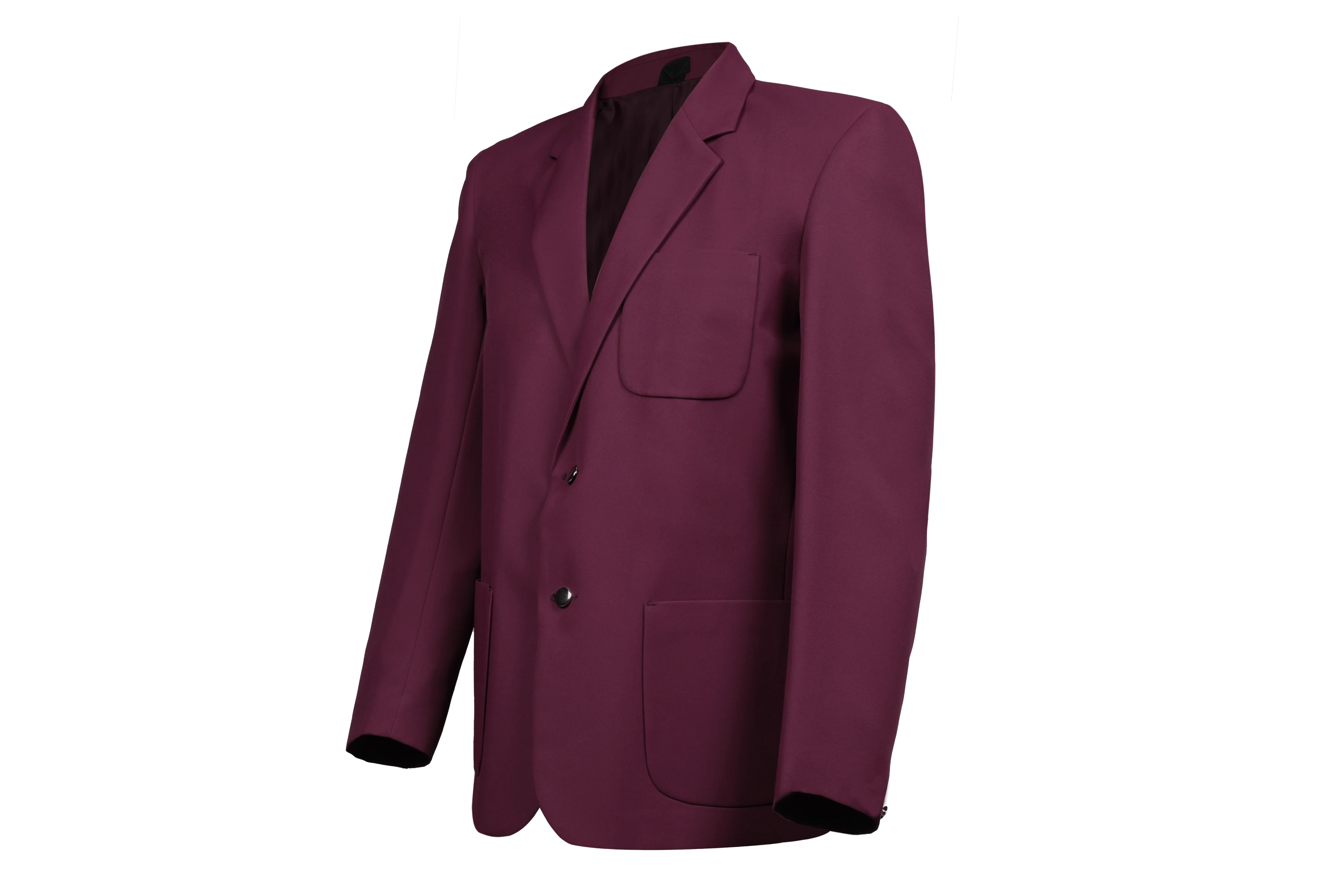 Gents Plain Blazer - Maroon - Image 3