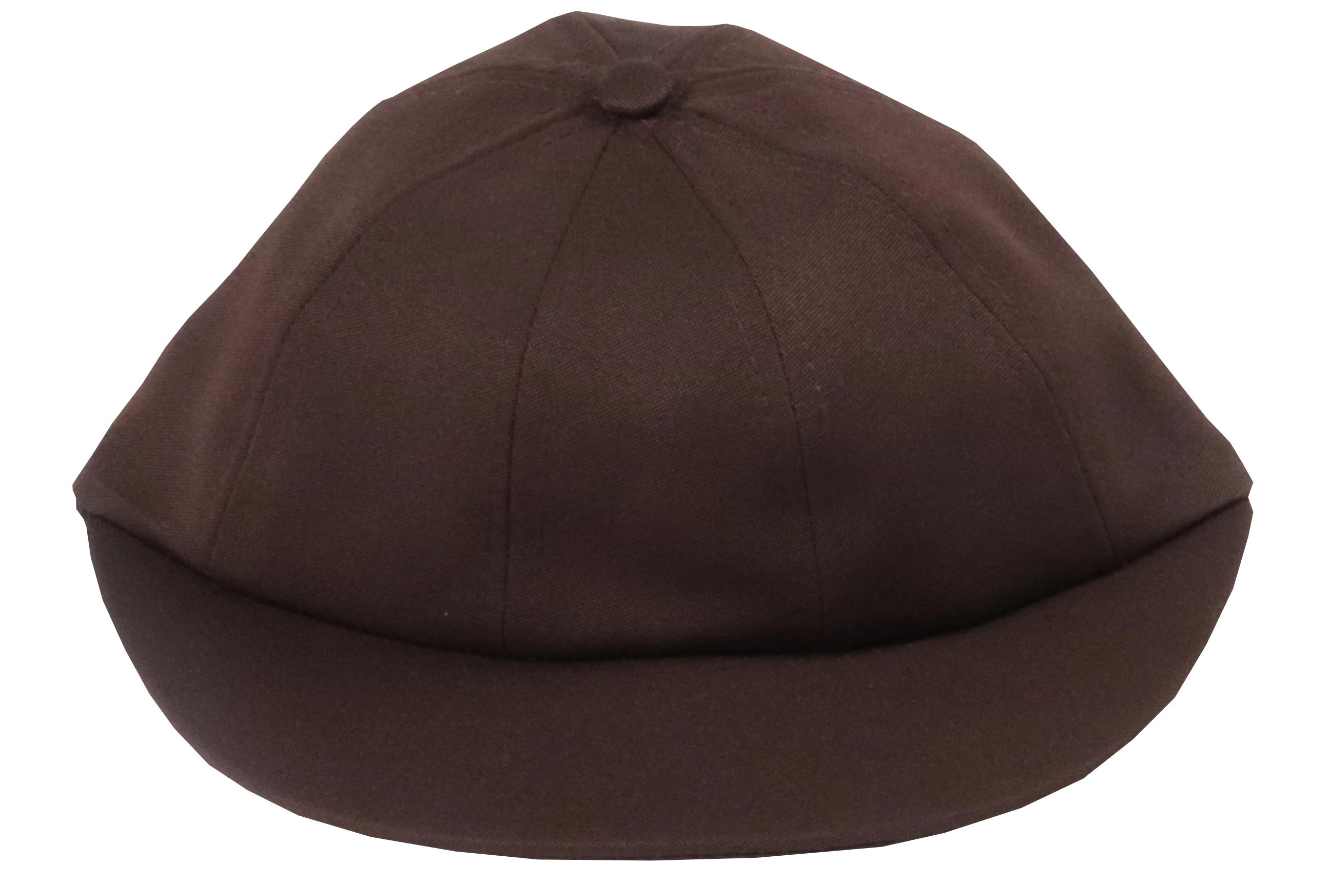 School Cap Plain - Brown