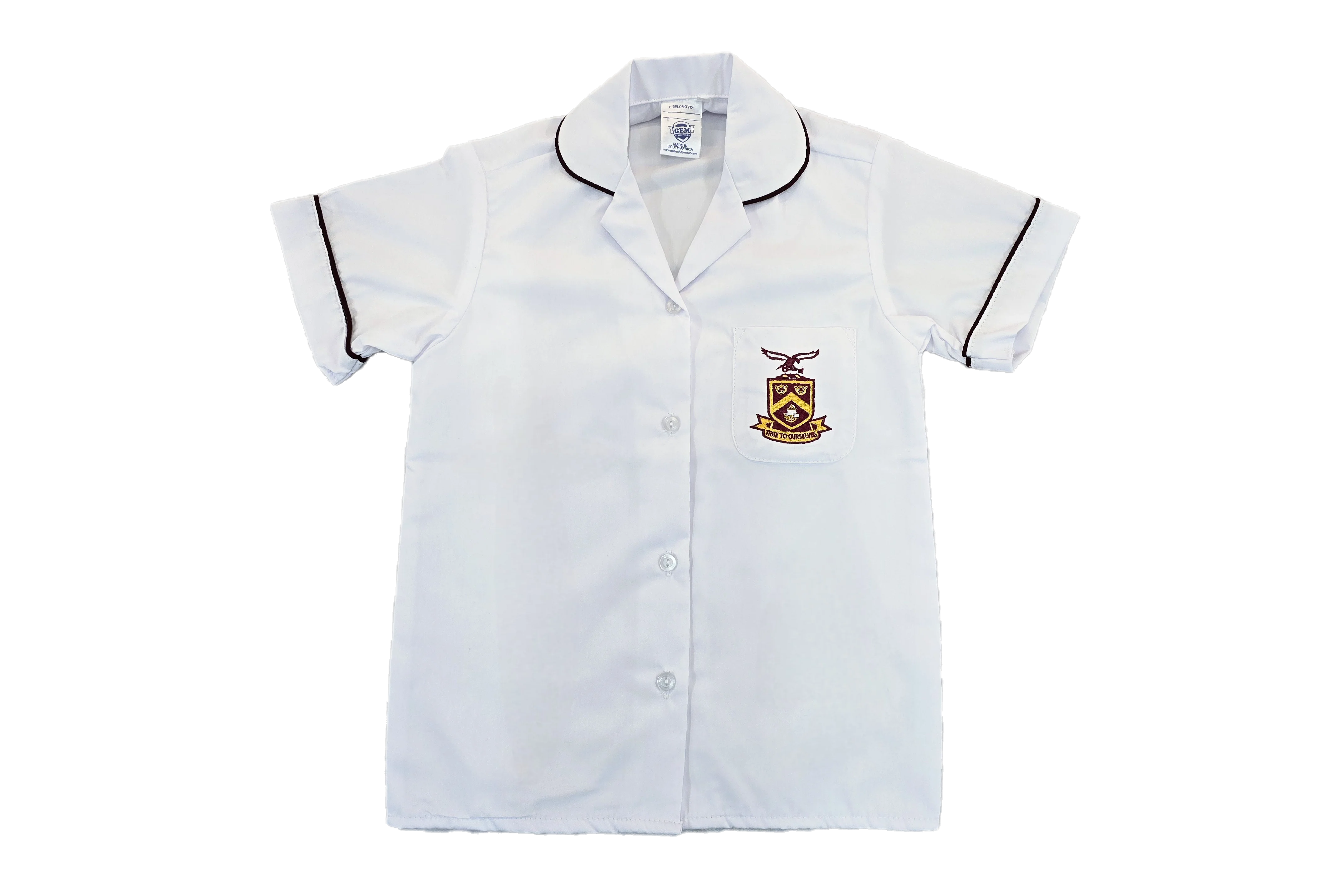 Short-sleeve Emb Blouse - Atholl Heights