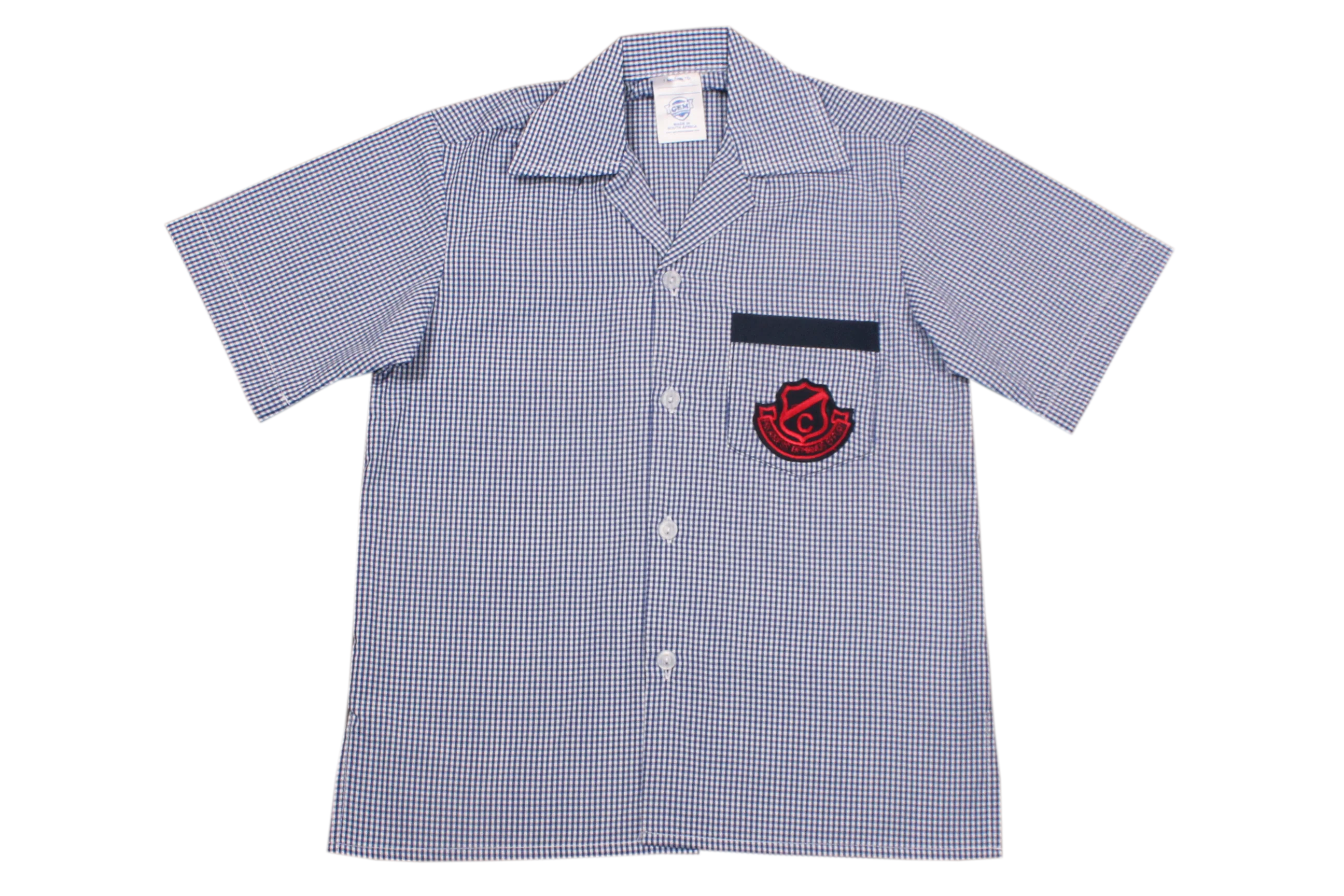 Shortsleeve Check Emb Shirt - Clarence