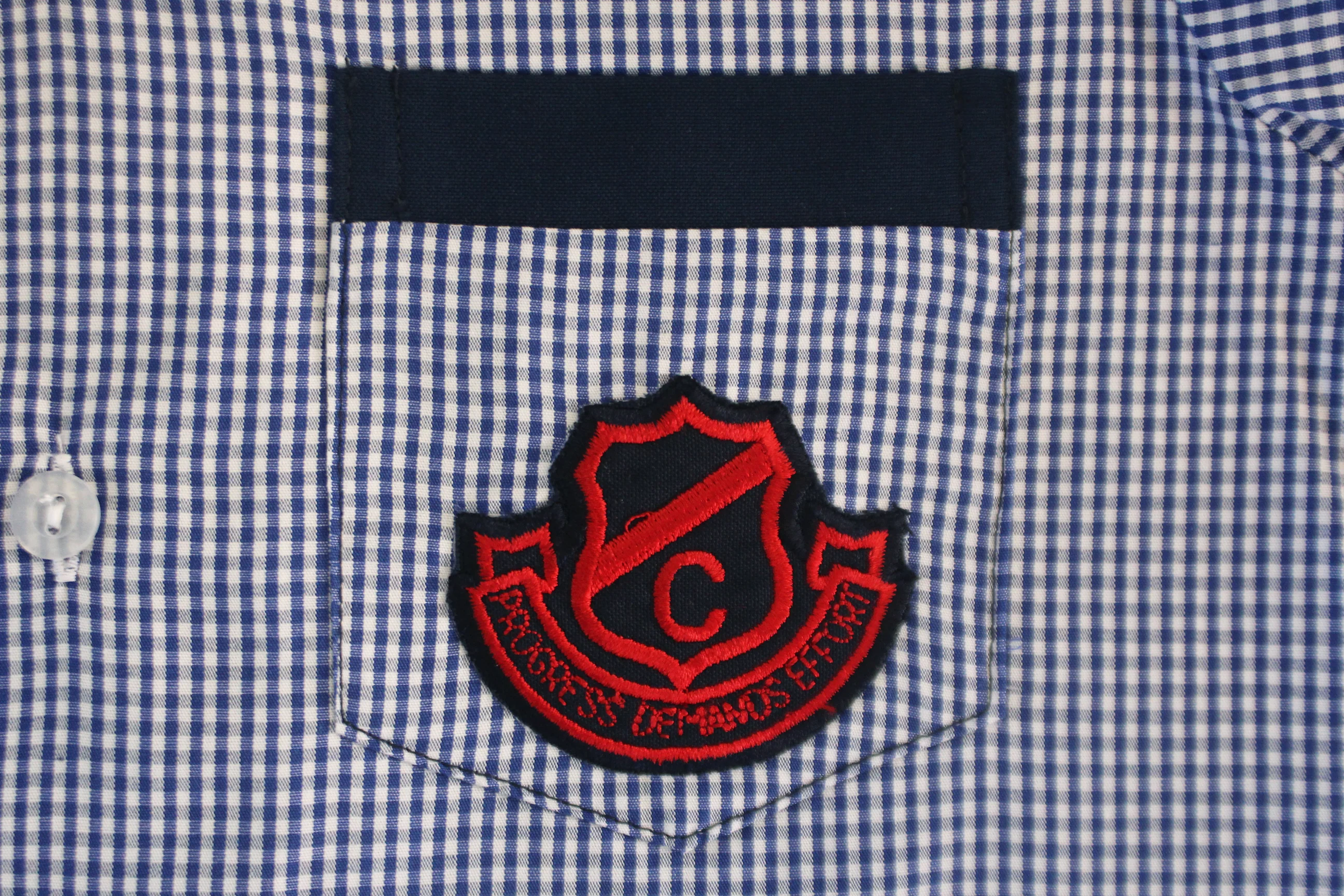 Shortsleeve Check Emb Shirt - Clarence - Image 2
