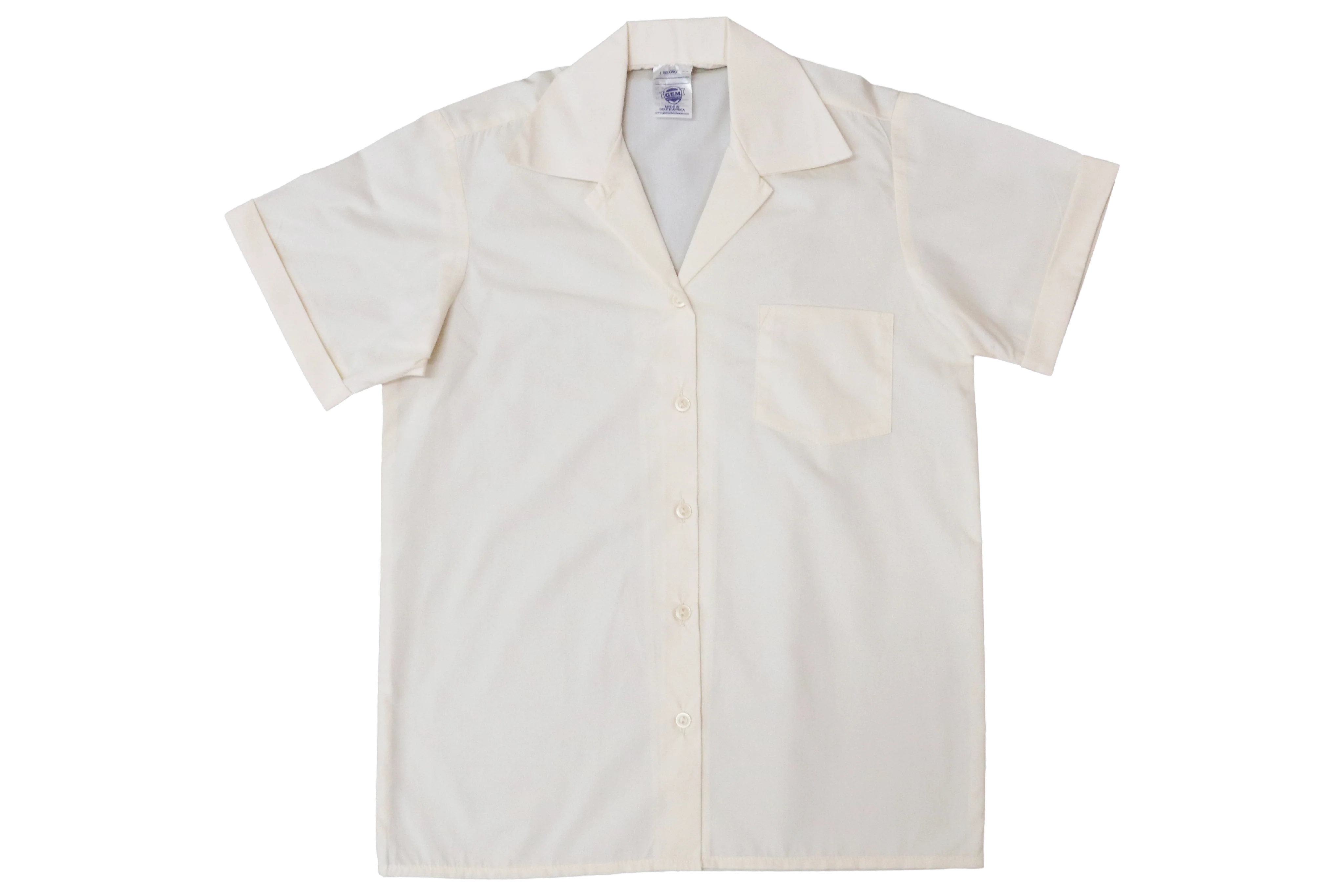 Shortsleeve Gladneck Blouse - Cream