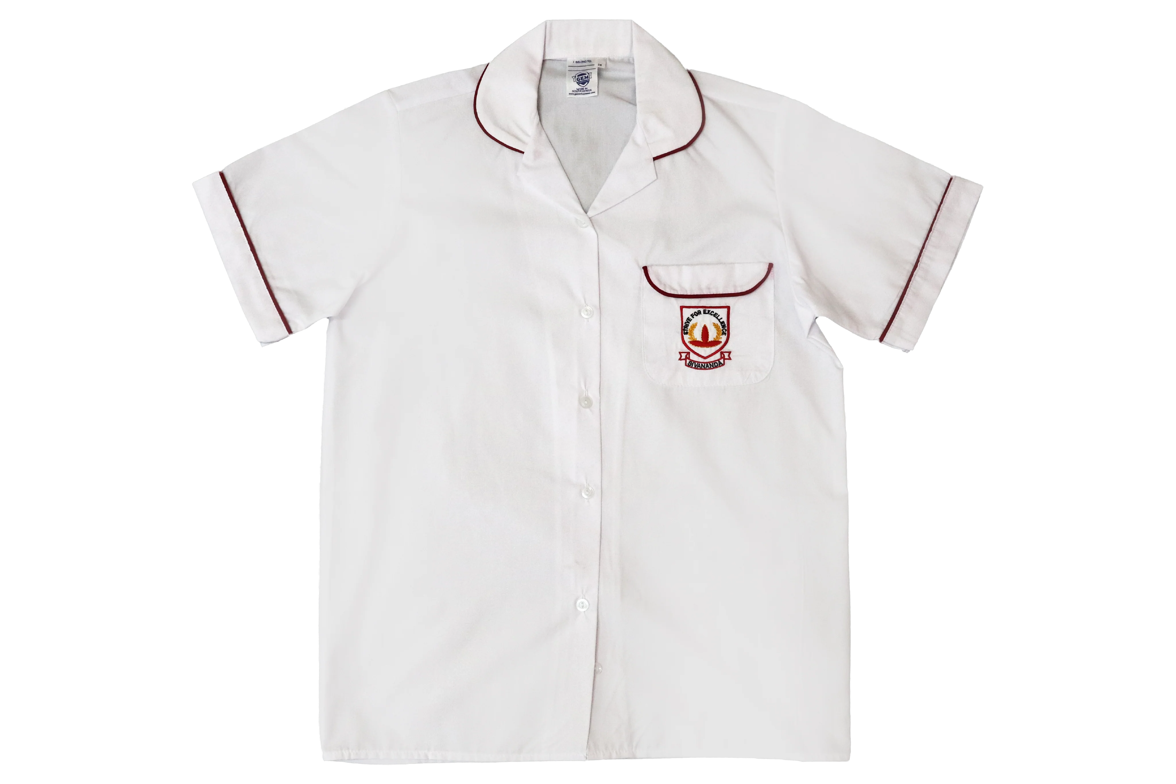 Shortsleeve Roundneck Blouse Emb - Sivananda