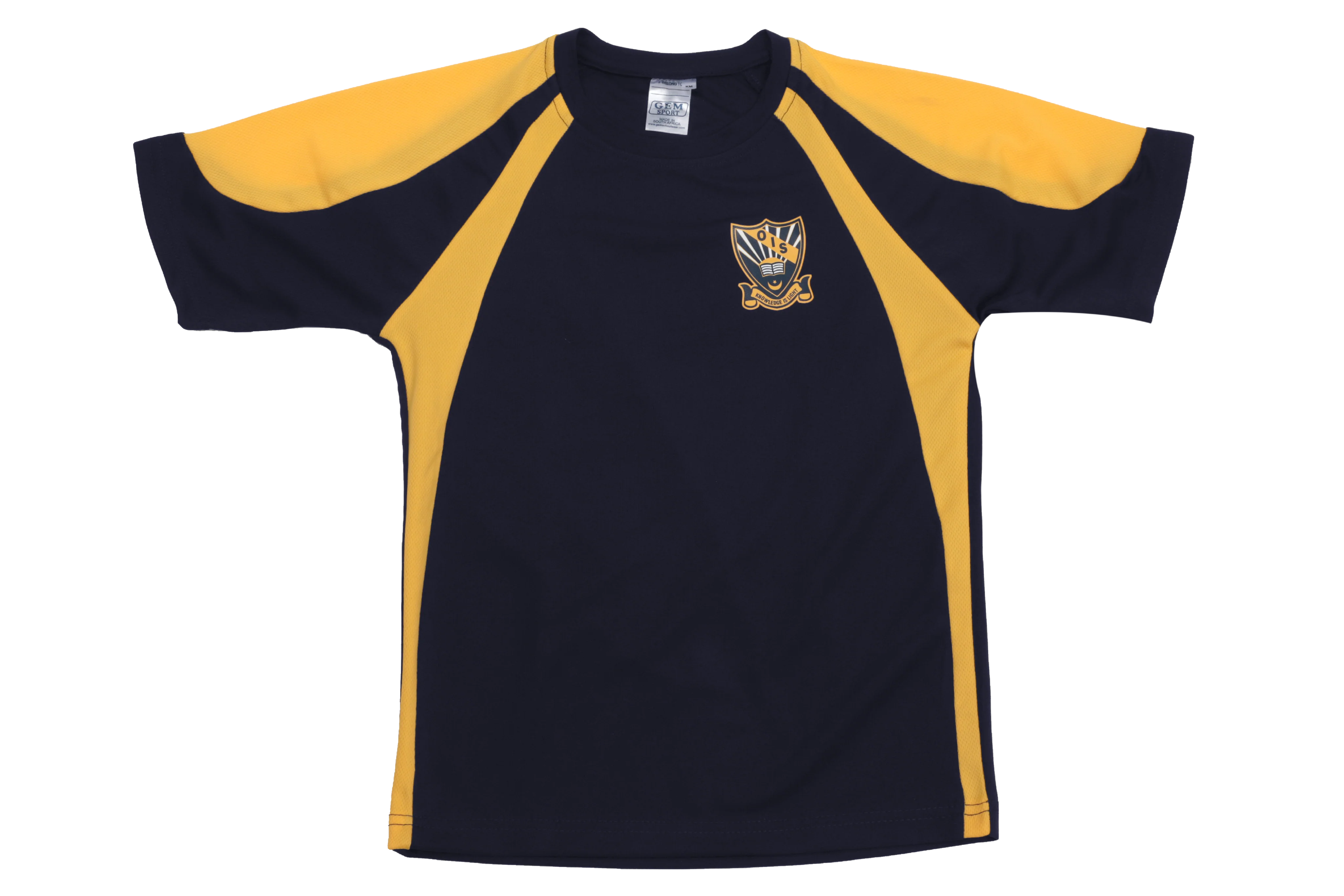 T-Shirt Printed - Orient - Navy/Yellow Grade RR/R
