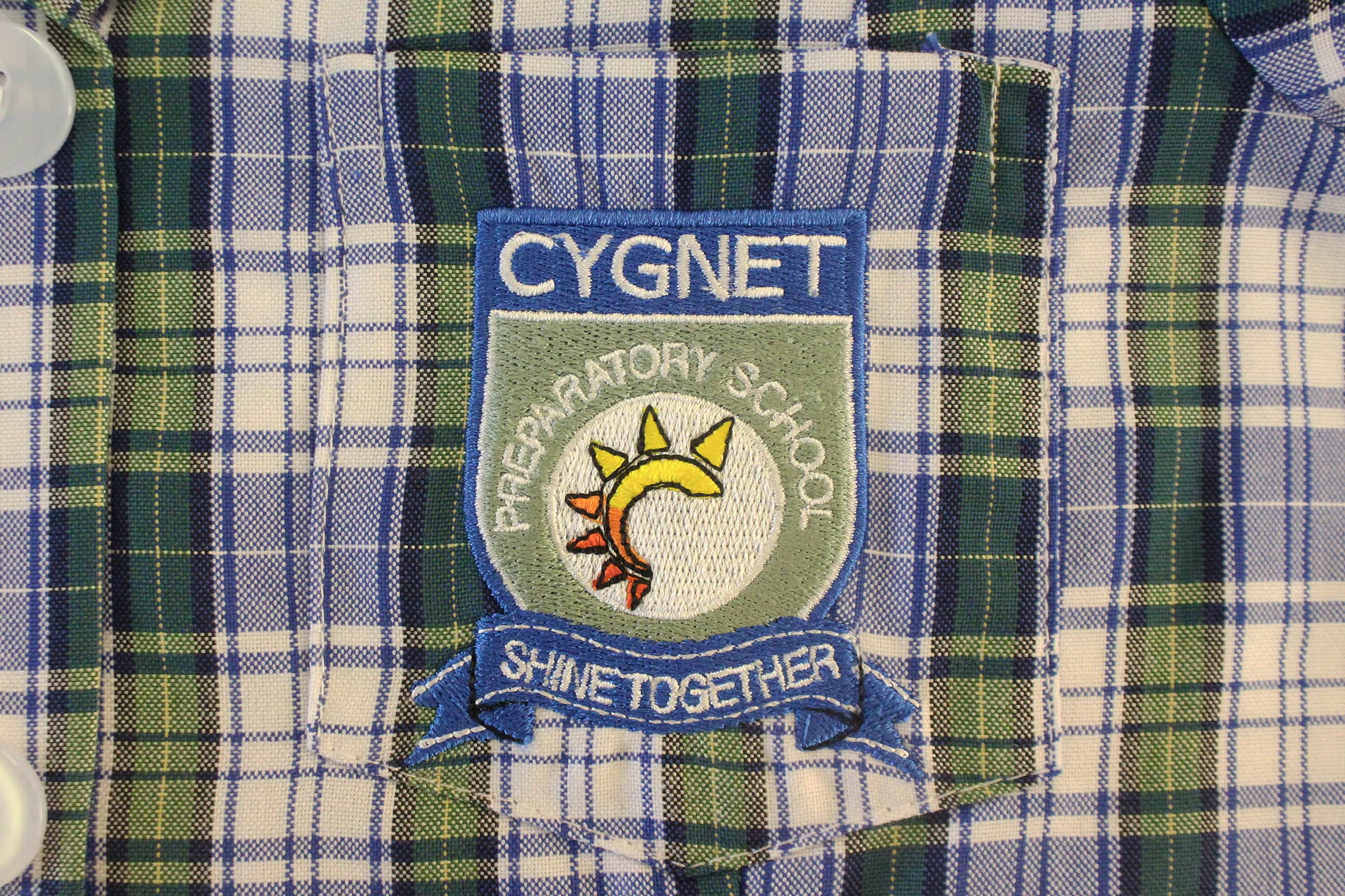 Tartan Emb Dress - Cygnet - Image 3