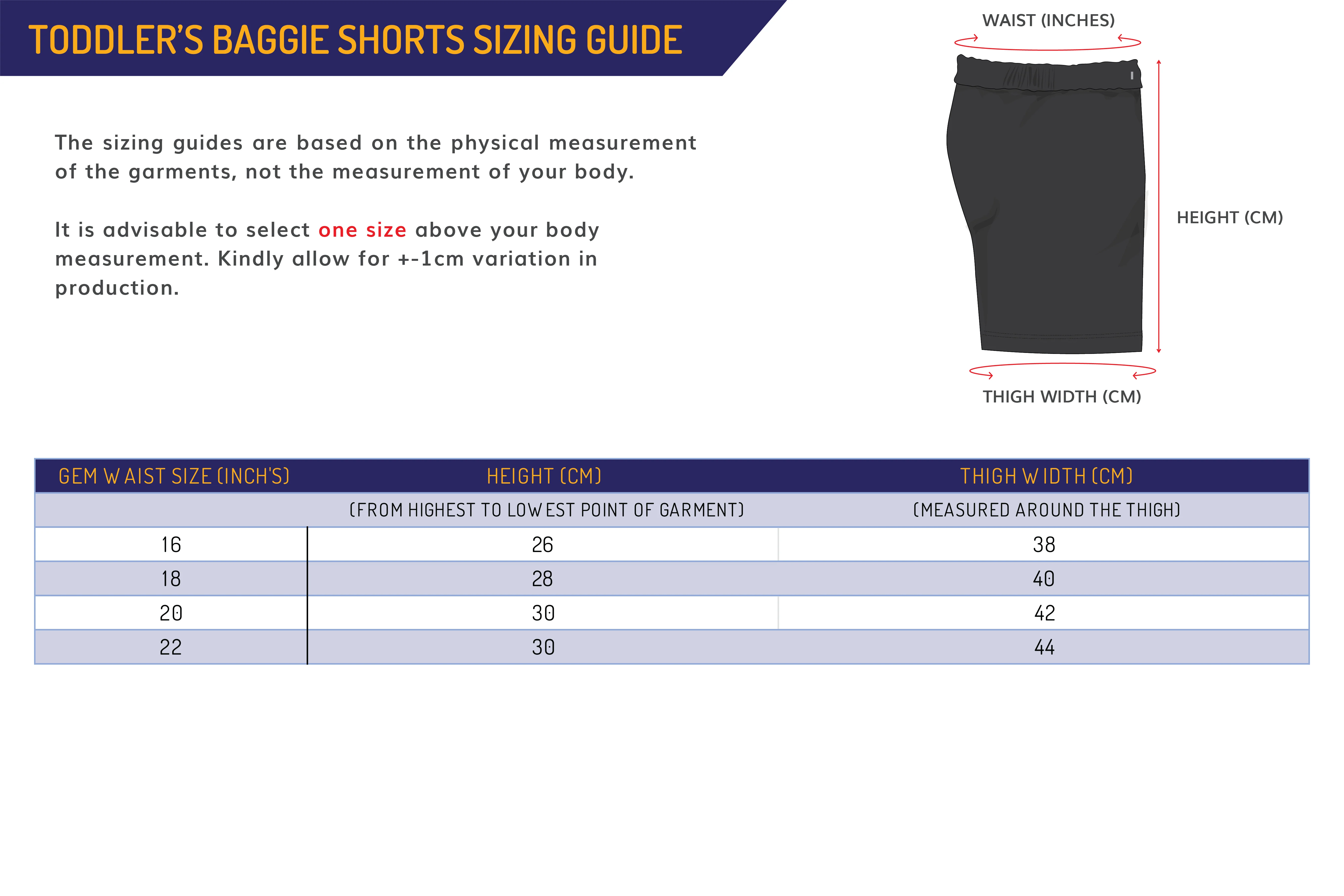 Taslon Toddler's Baggies - Navy - Image 2